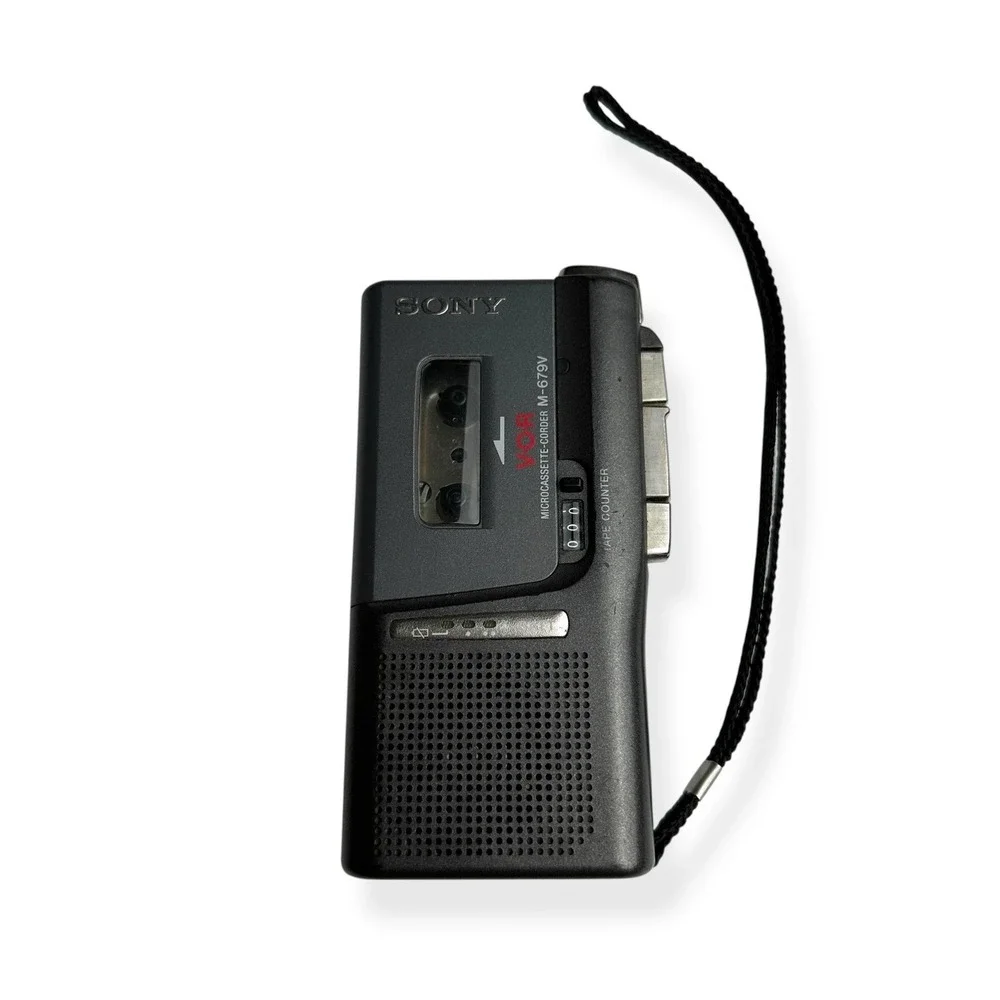 Sony M-679V VOR Handheld Pocket Microcassette Recorder Player For Parts/Untested